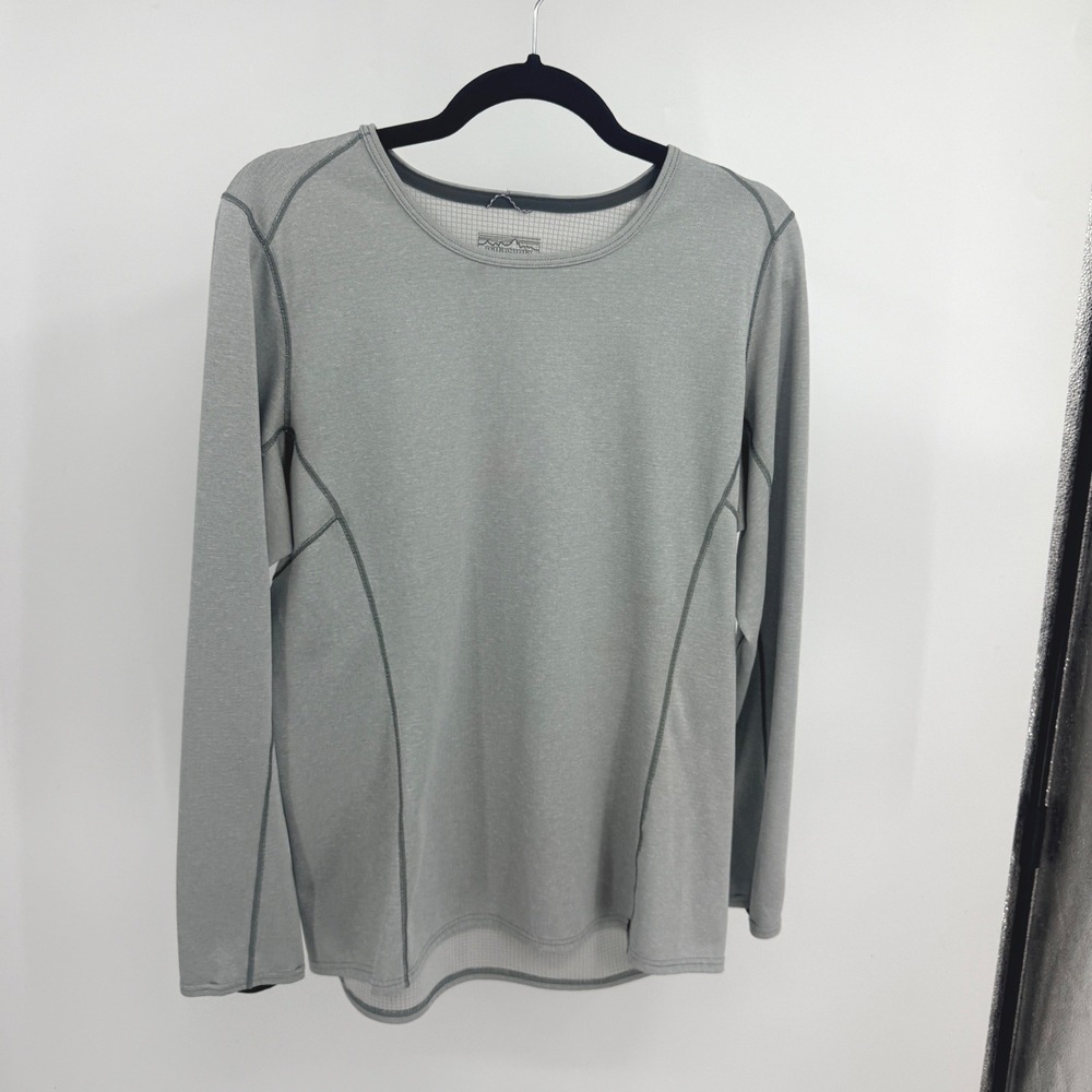 Patagonia Mens Capilene Midweight Baselayer Gray Polartec Long Sleeve XL Slim L